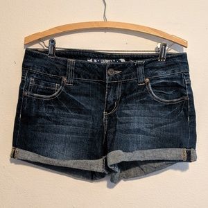 Celebrity Pink Shorts - Celebrity Pink cuffed blue jean shorts Celebrity Pink Shorts - Celebrity Pink cuffed blue jean shorts